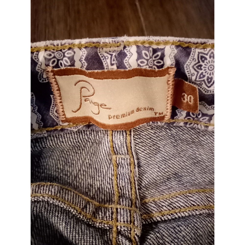 PAIGE Dark Blue Flare Jeans - Picture 6 of 14